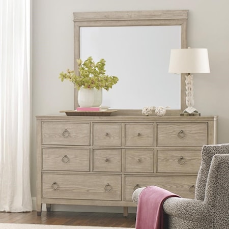 Fremont Dresser and Mirror Set